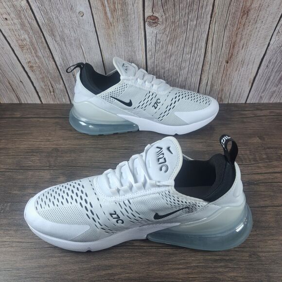 Nike Air Max 270 Running Shoes Women's Sz 11 White Black AH6789-100 (VGC) - Picture 5 of 8